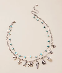 Sterling & Stitch Tiered Western Necklace