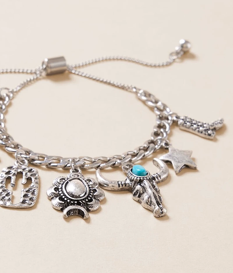 Multi Western Charm Bracelet