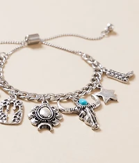 Multi Western Charm Bracelet