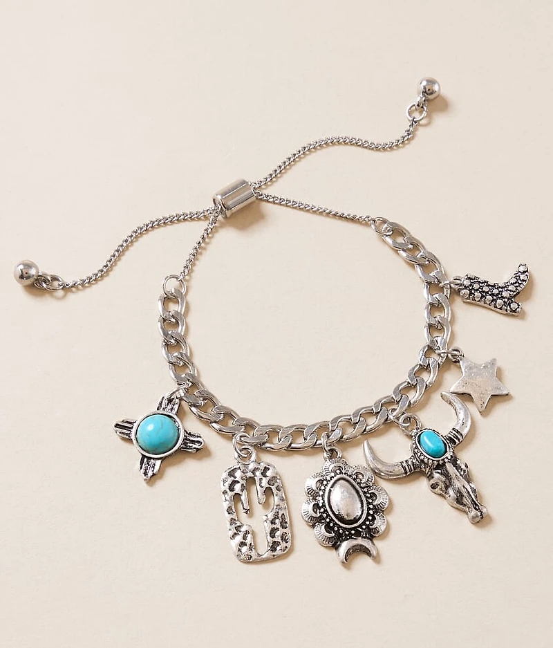 Multi Western Charm Bracelet