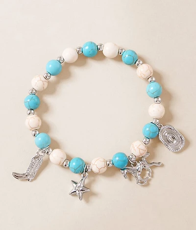 Sterling & Stitch Western Charm Stretch Bracelet