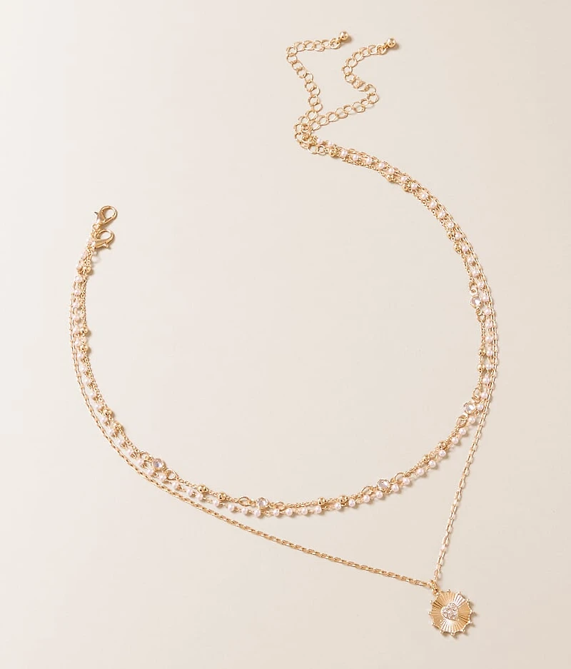 2 Pack Heart Necklace Set