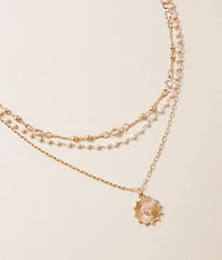 2 Pack Heart Necklace Set