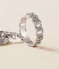 3 Pack Glitz Ring Set