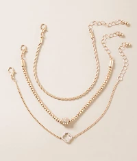 3 Pack Clover Bracelet Set
