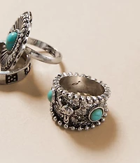 3 Pack Western Ring Set