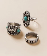 3 Pack Western Ring Set