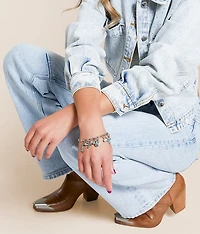 Turquoise Stone & Charm Bracelet