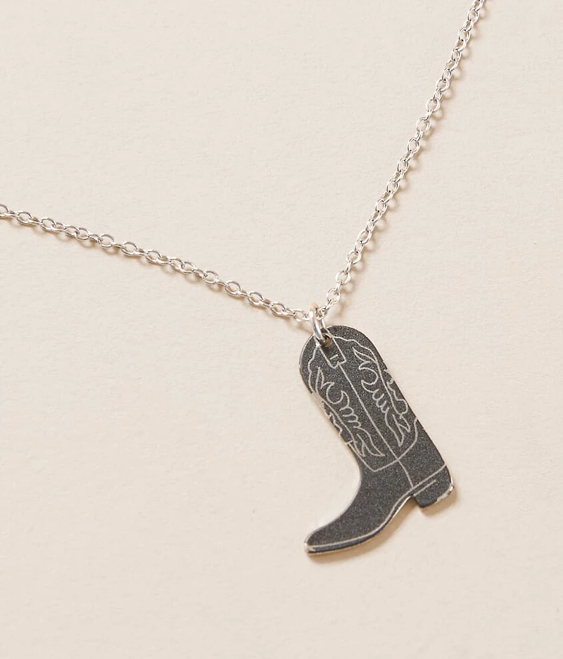 Cowboy Boot Necklace