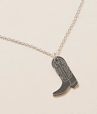 Cowboy Boot Necklace