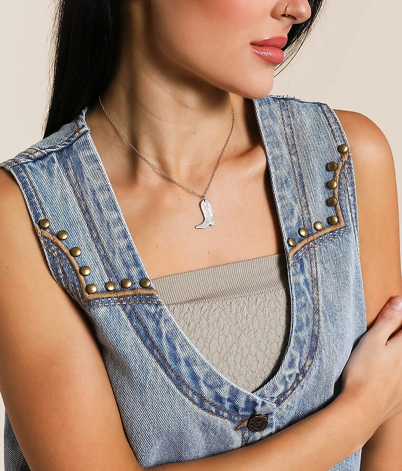 Cowboy Boot Necklace