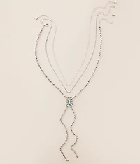 3 Pack Turquoise Necklace Set