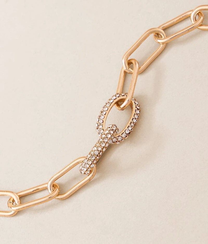 Glitz Paperclip Bracelet