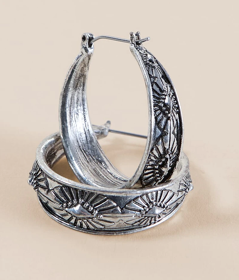 Western Hoop Earring
