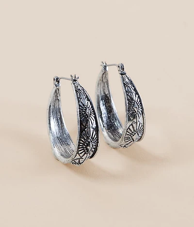 Western Hoop Earring