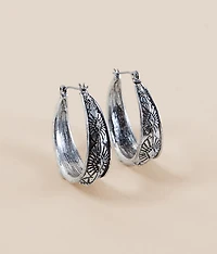 Western Hoop Earring