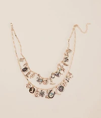 Tiered Western Charm Necklace