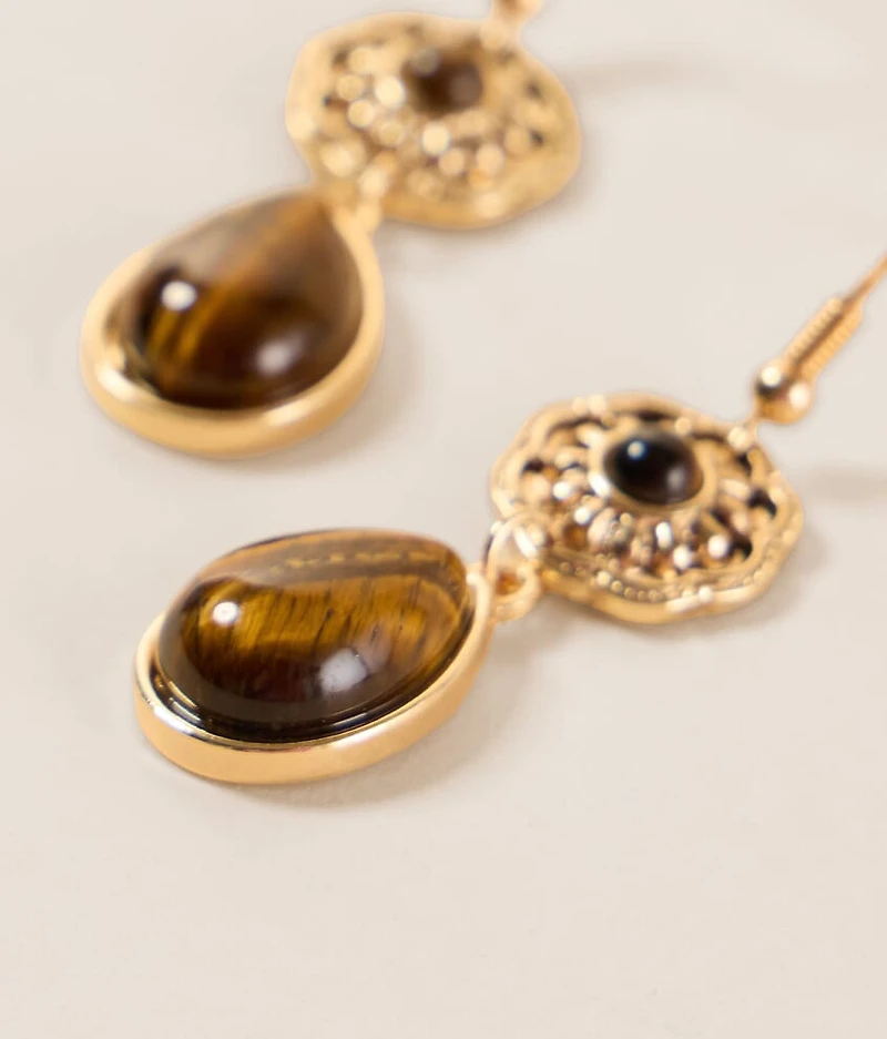 Tiger Eye Earring