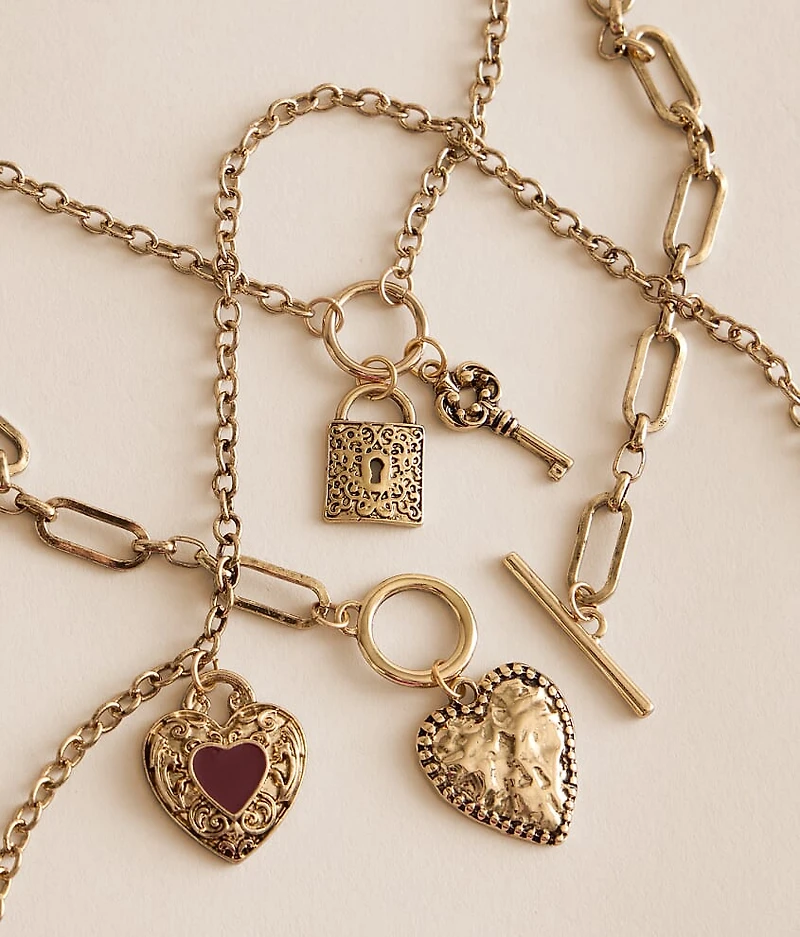 3 Pack Statement Necklace Set