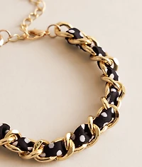 Polka Dot Wrapped Bracelet