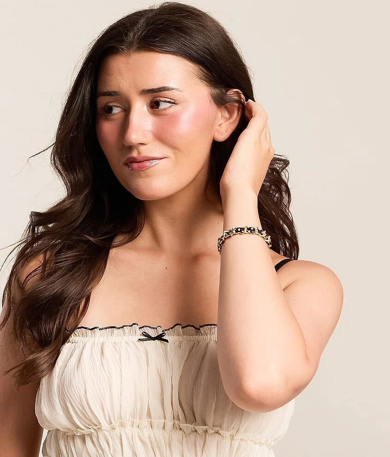 Polka Dot Wrapped Bracelet