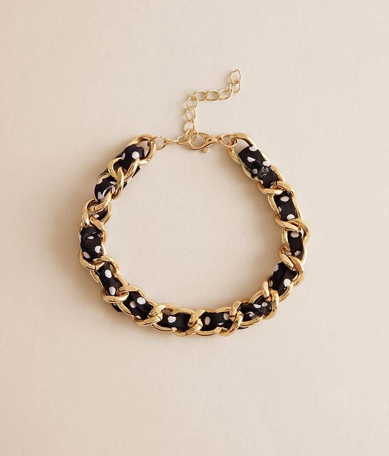Polka Dot Wrapped Bracelet