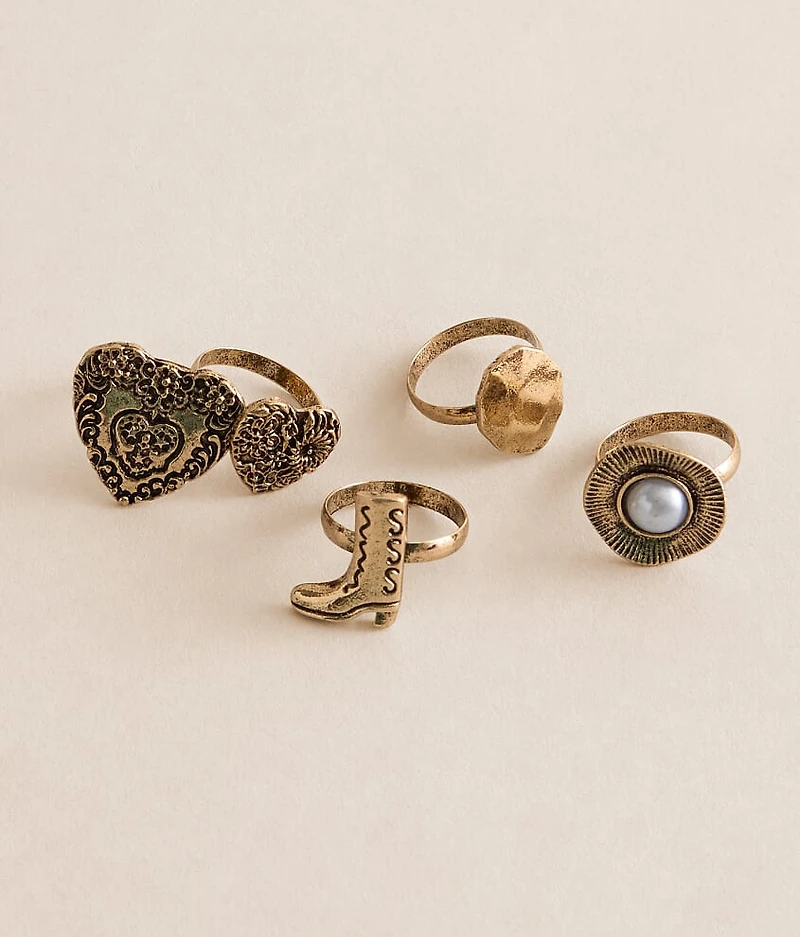 Pack Western Ring Set