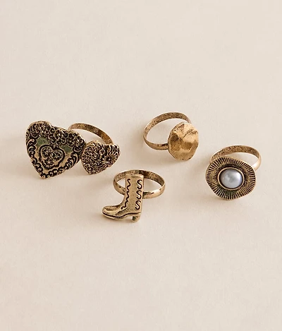 Pack Western Ring Set