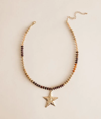 Beaded Star Necklace