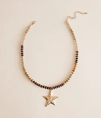 Beaded Star Necklace