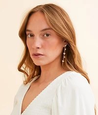 Glitz Heart Fringe Earring