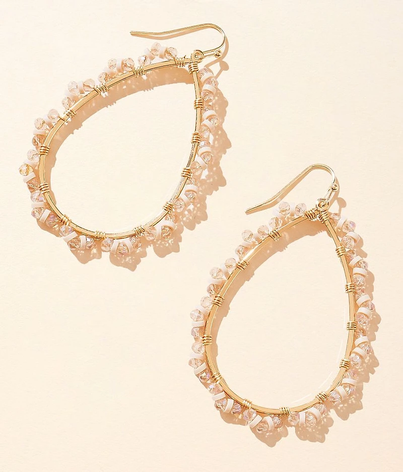 Beaded Teardrop Earring