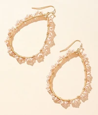 Beaded Teardrop Earring