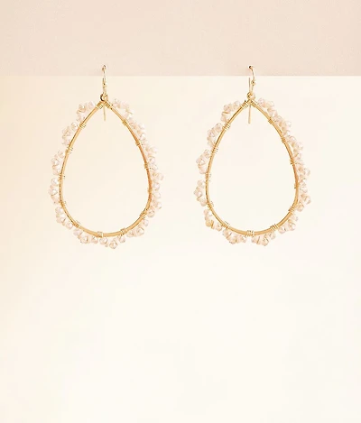 Beaded Teardrop Earring