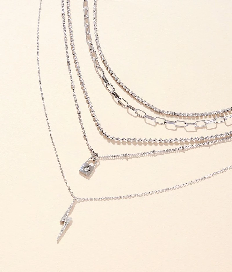 2Pack Tiered Necklace Set