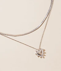 Tiered Heart Necklace