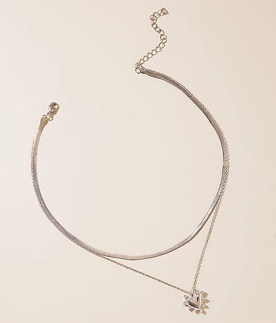 Tiered Heart Necklace