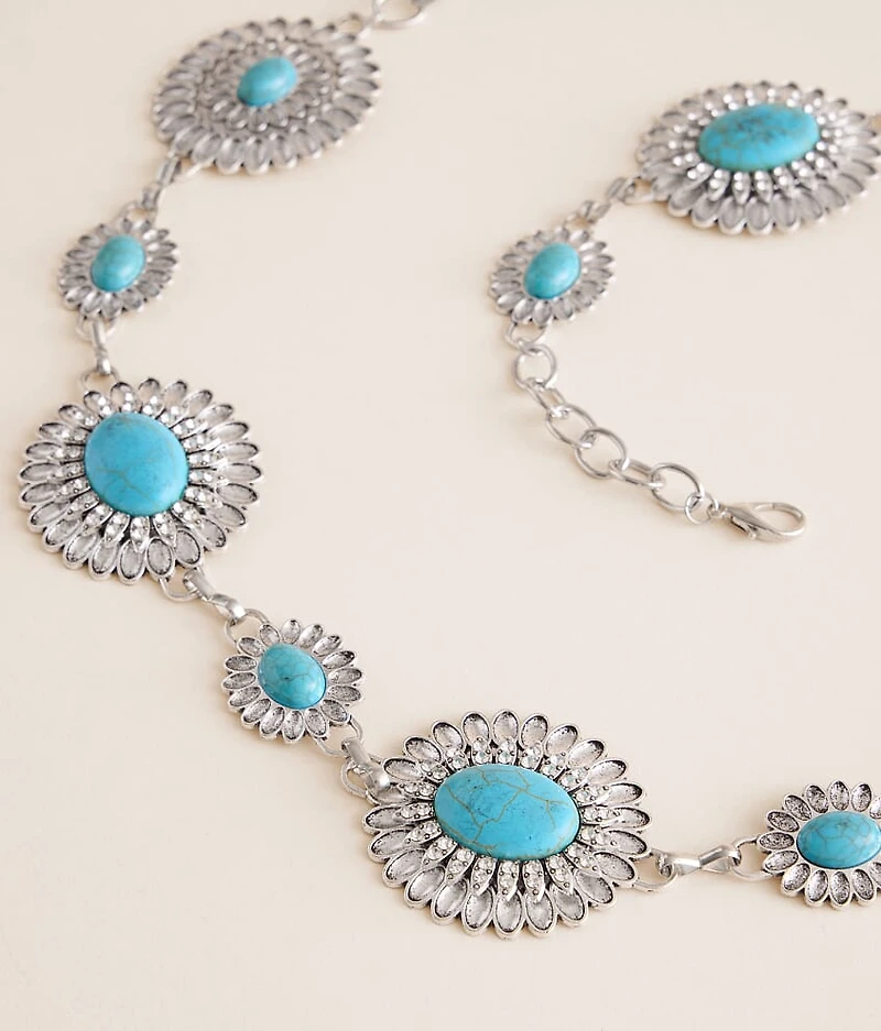 Glitz Concho Chain Belt