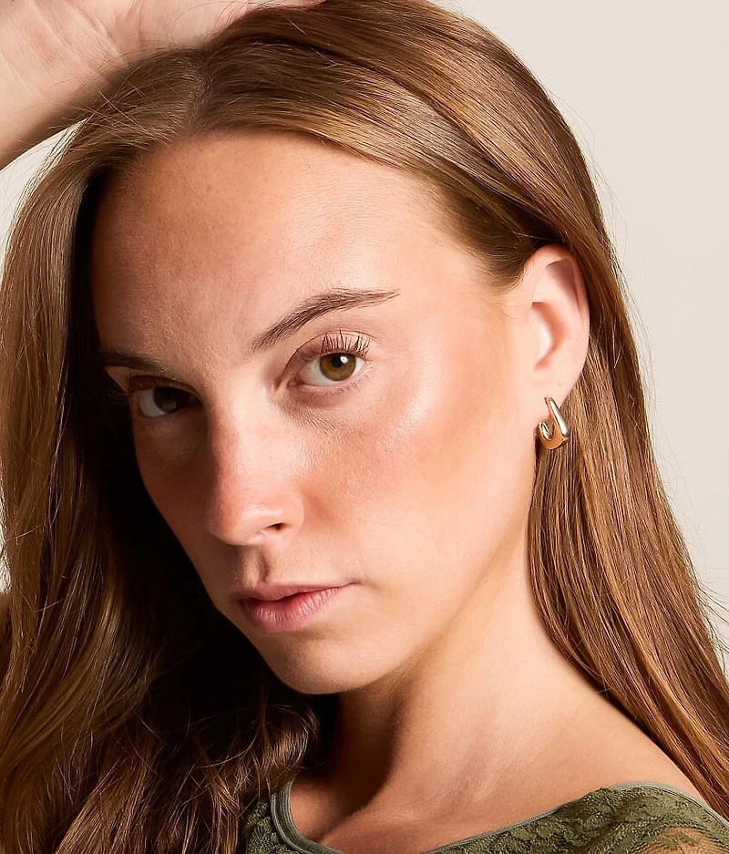 3 Pack Glitz Hoop Earring Set
