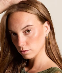 3 Pack Glitz Hoop Earring Set