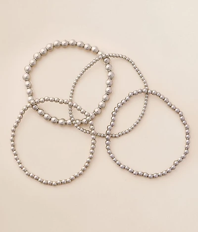 4 Pack Shot Bead Bracelet Set