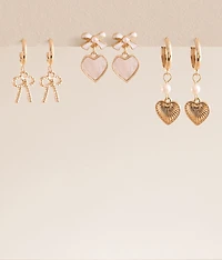 3 Pack Sweet Earring Set