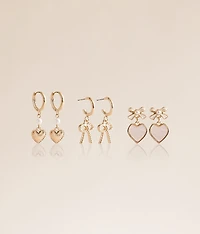 3 Pack Sweet Earring Set