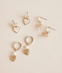 3 Pack Sweet Earring Set