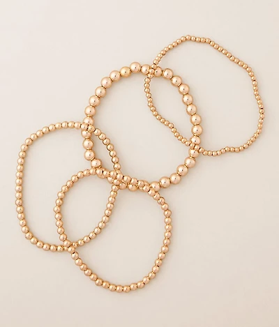 4 Pack Beaded Bracelet Set