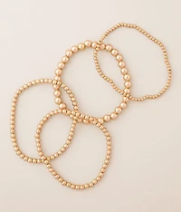 4 Pack Beaded Bracelet Set