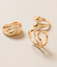 3 Pack Bold Ring Set