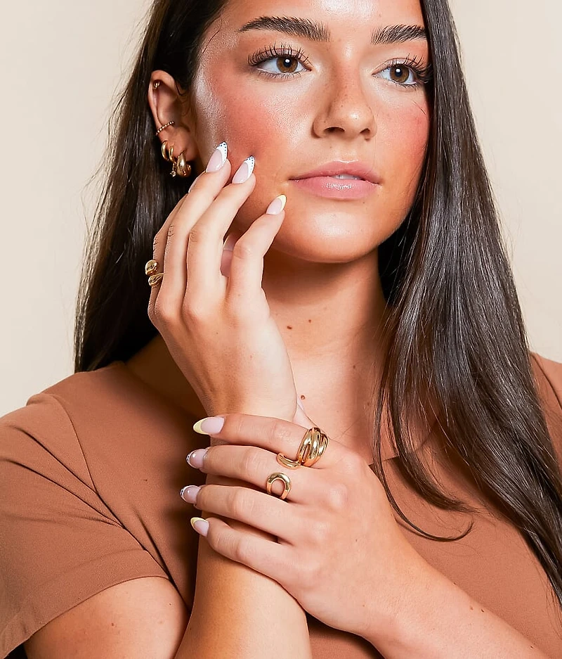 3 Pack Bold Ring Set