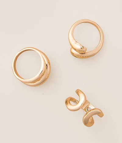 boutique by BKE 3 Pack Bold Ring Set