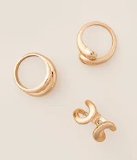 boutique by BKE 3 Pack Bold Ring Set